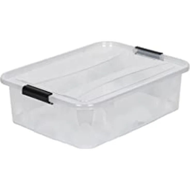 Kreher Aufbewahrungsboxen Master mit Deckel in Transparenter Ausführung. In verschiedenen Größen (wählbar). Aus robustem Kunststoff. (21 Liter) - Preisvergleich
