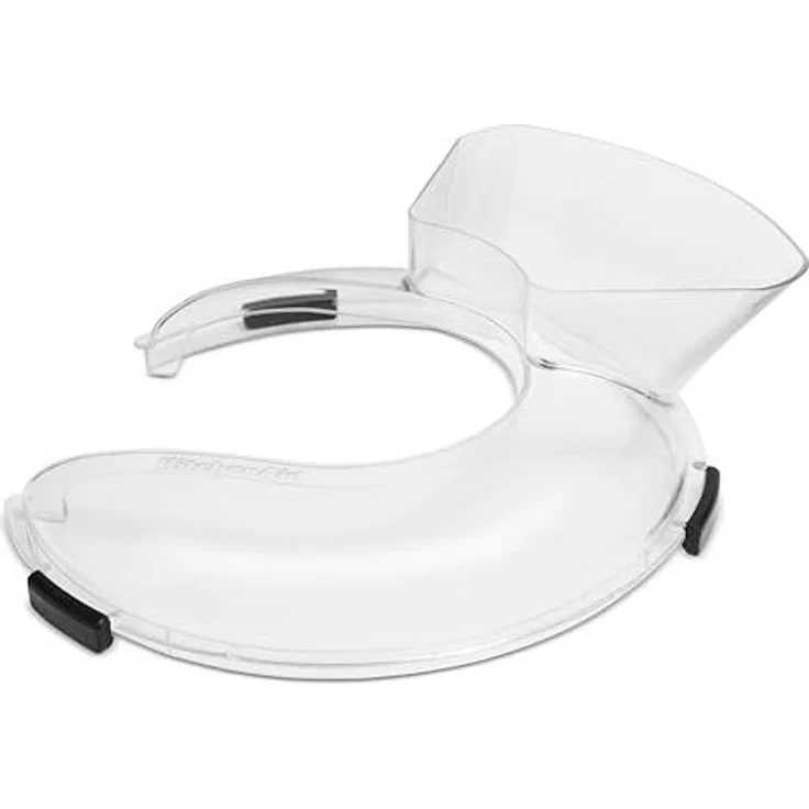 KitchenAid 5KSMBLPS Spritzschutz für große Rührschüsseln, transparenter Kunststoff mit Einfülltrichter