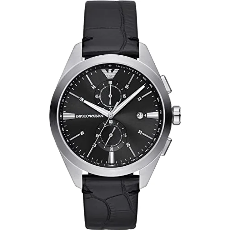 Emporio Armani Herrenuhr Chronograph Edelstahl, AR11542