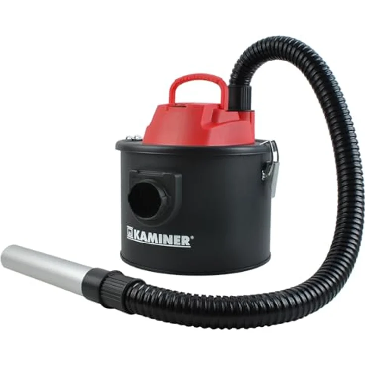 KAMINER Aschesauger 10 L, 800 W mit HEPA-Filter, Blasfunktion, Edelstahlbehälter und Alurohren für Kamin, Ofen und Grill – Bild 3