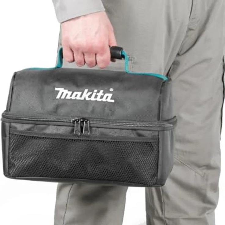 Makita Lunchbox E-15584, Isolierte Jausentasche mit 2-Wege-Reißverschluss, blau – Bild 3