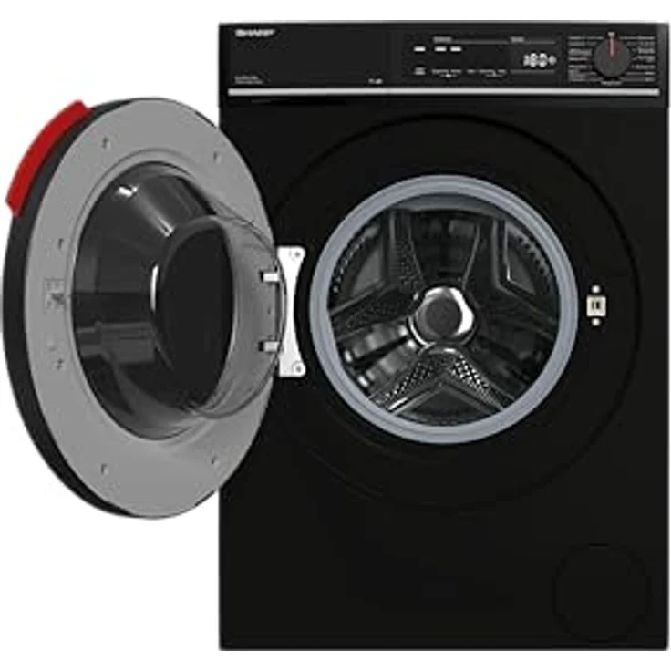 SHARP ES-PRO214BA-DE 2ML, Waschmaschine 12 kg, schwarz, mit AllergySmart, AquaStop und 15 Programmen – Bild 6