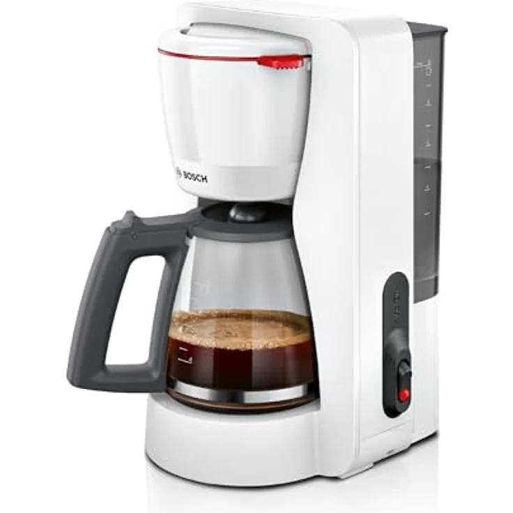 Bosch Filterkaffeemaschine MyMoment TKA2M111,1200 W, Glaskanne 1,25 l, für 10-15 Tassen, 40min Warmhaltefunktion, Weiß matt – Bild 1