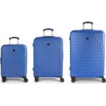 Gabol Journey 4 Rollen Kofferset 3-teilig (XL), Schwarz - Arretierbarer Teleskopgriff, Zahlenschloss, hohe Verarbeitungsqualität