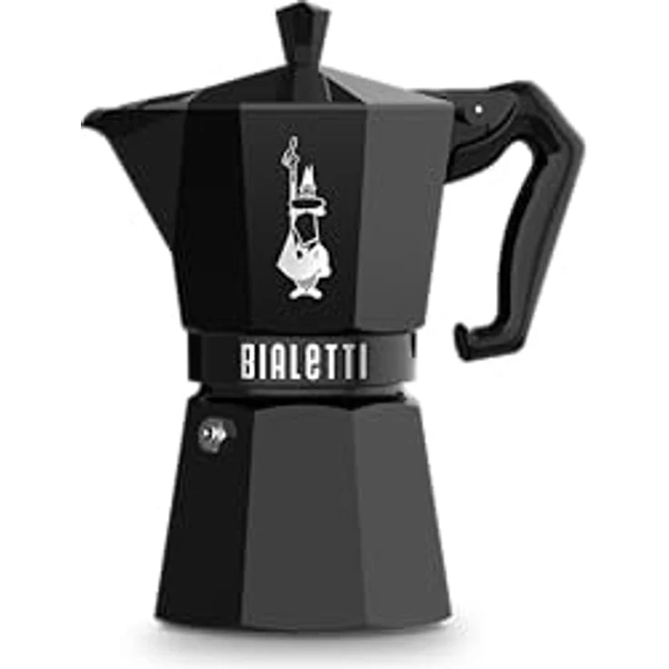 Bialetti Moka Exclusive, Espressokocher für 6 Tassen, schwarz – Bild 1