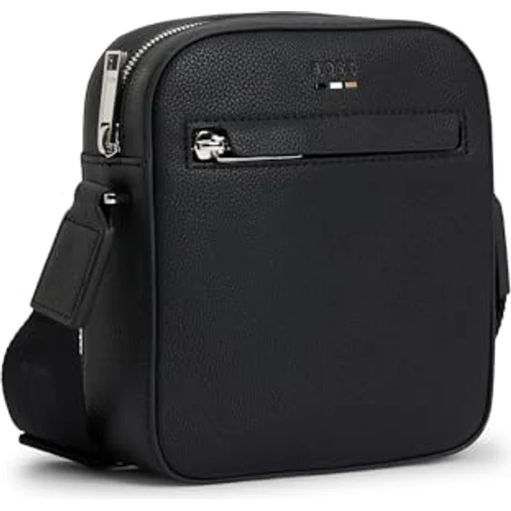 BOSS Umhängetasche Reporter Ray_NS zip, Schultertasche Handtasche Damen Tasche Damen, Kunstfaser, elegant und modern, schwarz – Bild 3