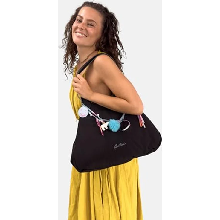 Fritzi aus Preußen Izzy Medium Limited Tüddelüt Schultertasche 42 cm, praktische Umhängetasche aus hochwertigem Material – Bild 5