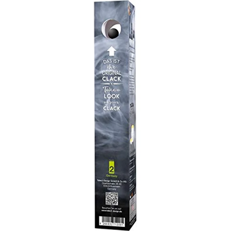 Clack Eieröffner Black Edition, Matt Schwarz, Silikonkugel schwarz – Bild 4