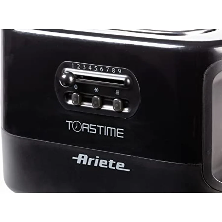 Ariete 159 Toastime Toaster 2 Scheiben mit Zange, Krümelschublade Schwarz – Bild 6
