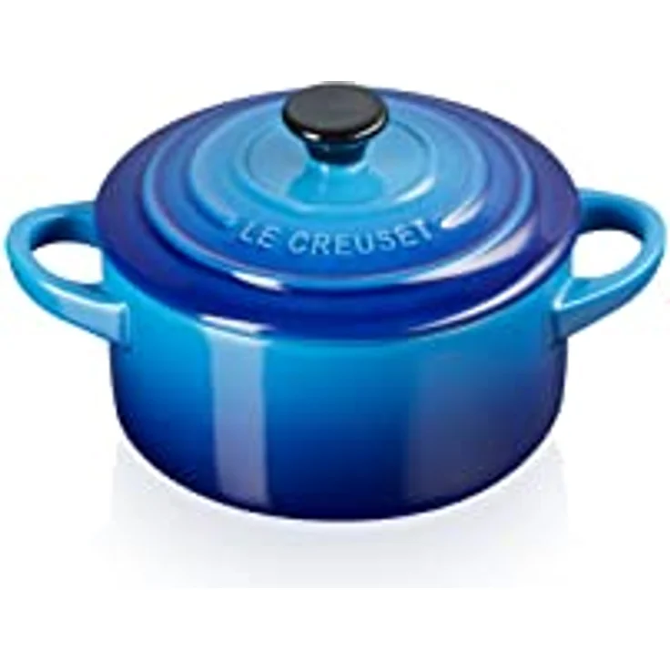 Le Creuset Mini-Cocotte aus Steinzeug, 200 ml, 10 x 5 cm, Azure, 71901102200100 – Bild 1