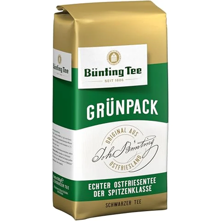 Bünting Tee Grünpack, 500g loser Tee – Bild 1