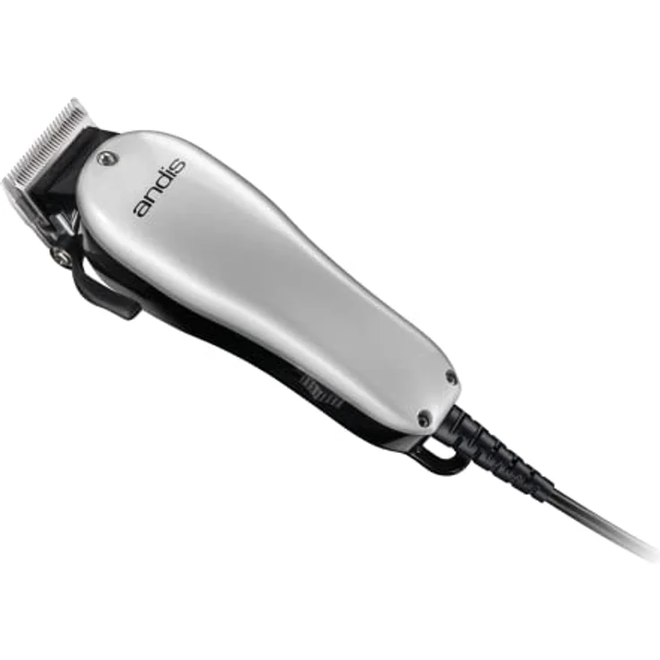 Andis Einfach Stil Haarschneidemaschine – Vibrations-Wechselstrommotor, Verstellbare Klinge, 7 Aufsteckkämme, 2,7m Kabel, Silber – Bild 2