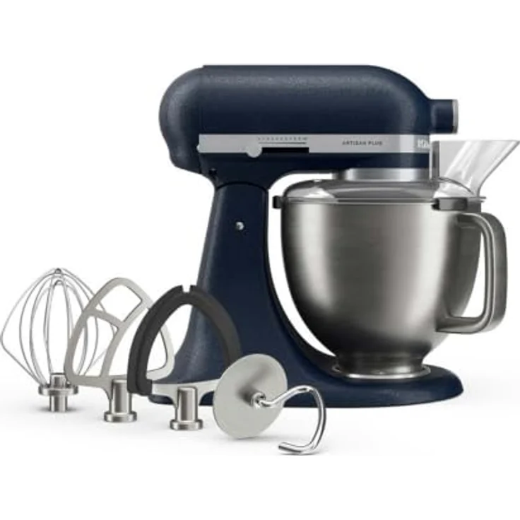 KitchenAid Artisan Plus 4,7L 5KSM50PKVE Küchenmaschine, mit Schüsselbeleuchtung, 11 Geschwindigkeitsstufen, Farbe: Wild Blueberry (Wilde Blaubeere) – Bild 1