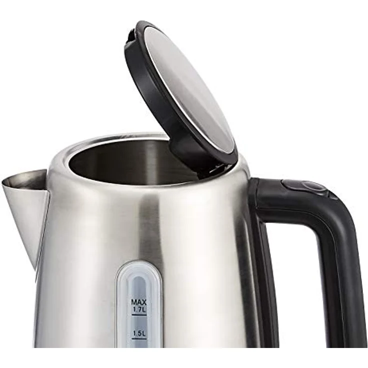 AmazonBasics tragbarer Edelstahl-Wasserkocher - 1,7 l, silber – Bild 3