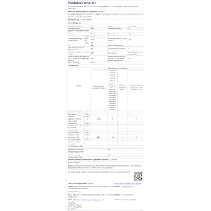 Respekta Savo KG144-52, Kühlschrank Kühl-Gefrierkombi freistehend, 144 cm, Silber, 157 L, 4-Sterne-Gefrierfach, Schnellkühl- und Schnellgefrierfunktion, LED-Beleuchtung – Bild 9