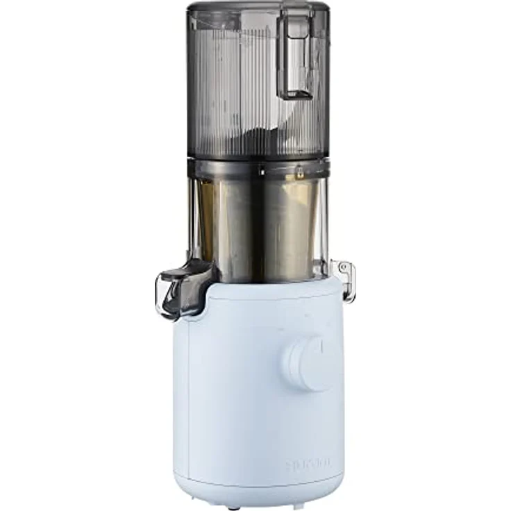 HUROM | Slow Juicer | Entsafter Gemüse und Obst | H310A | Elektrische Kaltpresse | Ruhiger Motor | Leicht zu Reinigen | 220ml | 100 Watt | BPA Frei |Schlankes Design | Himmelblau – Bild 4