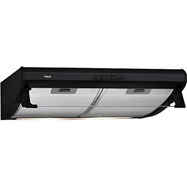 Teka CAMPANA C 6310 NEGRO, Dunstabzugshaube mit 1 Motor, 235 m³/h, 49 dB, 3 Geschwindigkeiten, 60 cm, schwarz, 2 Halogenlampen, mechanisch – Bild 1