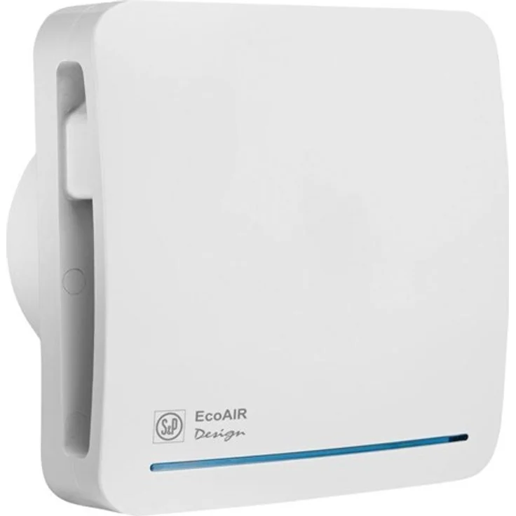 THERMEX Ecoair 100 mm, Zentrifugalventilator mit Hygrostat und Boost-Funktion, rot