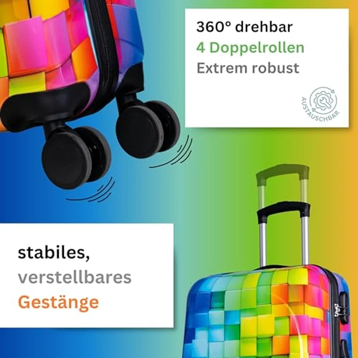 NOWI Hartschalen-Trolley Santa Cruz de Tenerife, 4 Rollen, ABS – Bild 5
