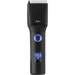 Jata JBCP3700 Haarschneidemaschine für Herren, mit 1 Schneidführung und 7 Positionen (3 bis 21 mm), Klingen aus Edelstahl und Keramik, batteriebetrieben und kabelgebunden, in Schwarz.