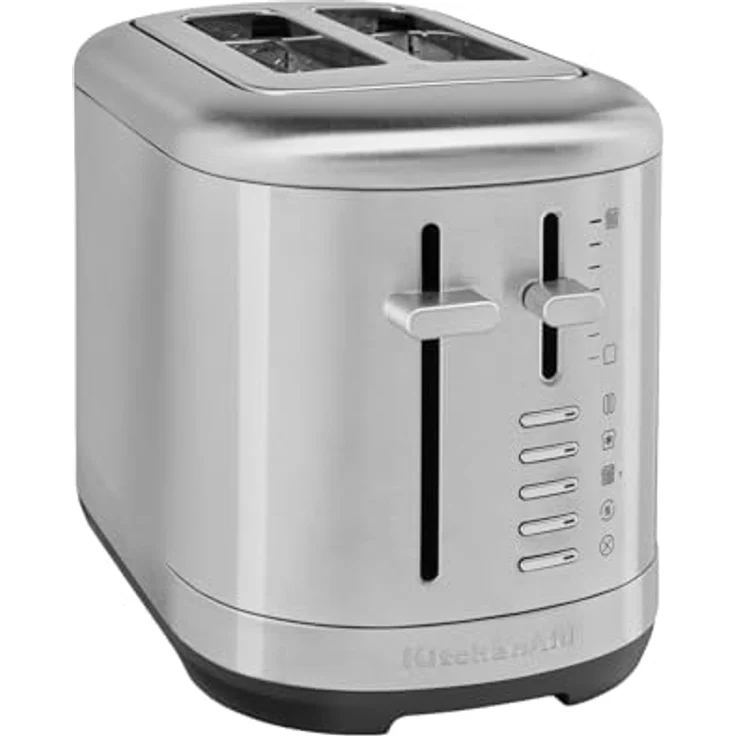 KitchenAid Toaster 5KMT2109ESX, Edelstahl, 2 Schlitze, 980 W, mit Bräunungsgrad-Regler und entnehmbarer Krümelschublade – Bild 2