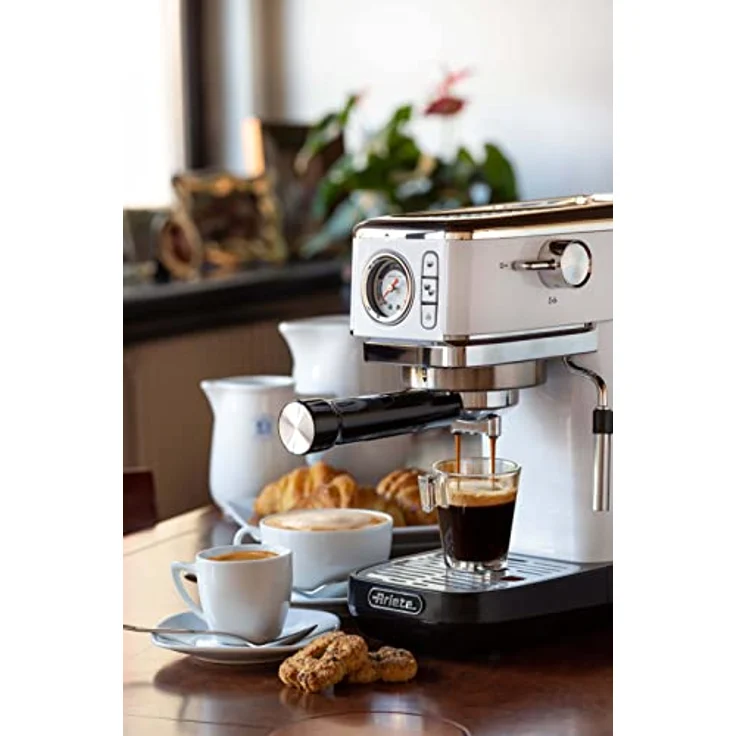 Ariete Perfetto Slim Manometro 1381/14 biały, Siebträgermaschine, Weiss – Bild 8