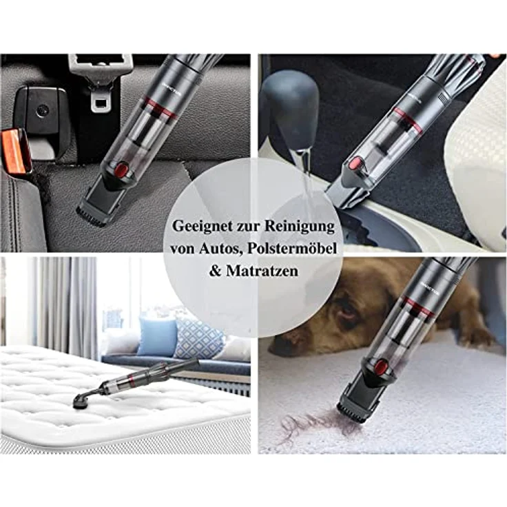 Genius Handstaubsauger Invictus One 1.0, 12-TLG grau - Beutellos & kabellos mit 11000PA - Preisvergleich – Bild 3