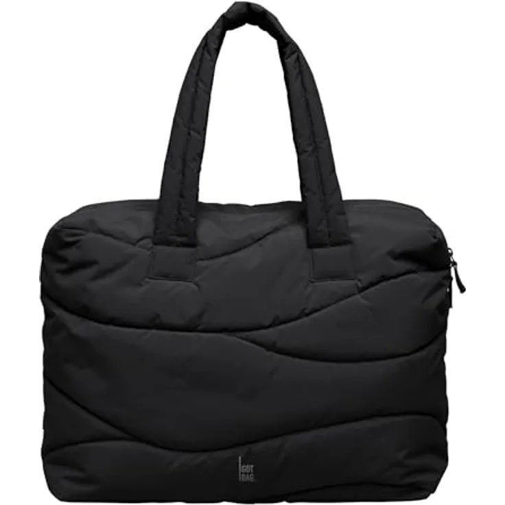 GOT BAG Everyday Bag Wavy Puffer Shopper Tasche, 48 cm, schwarz, 100% Nylon