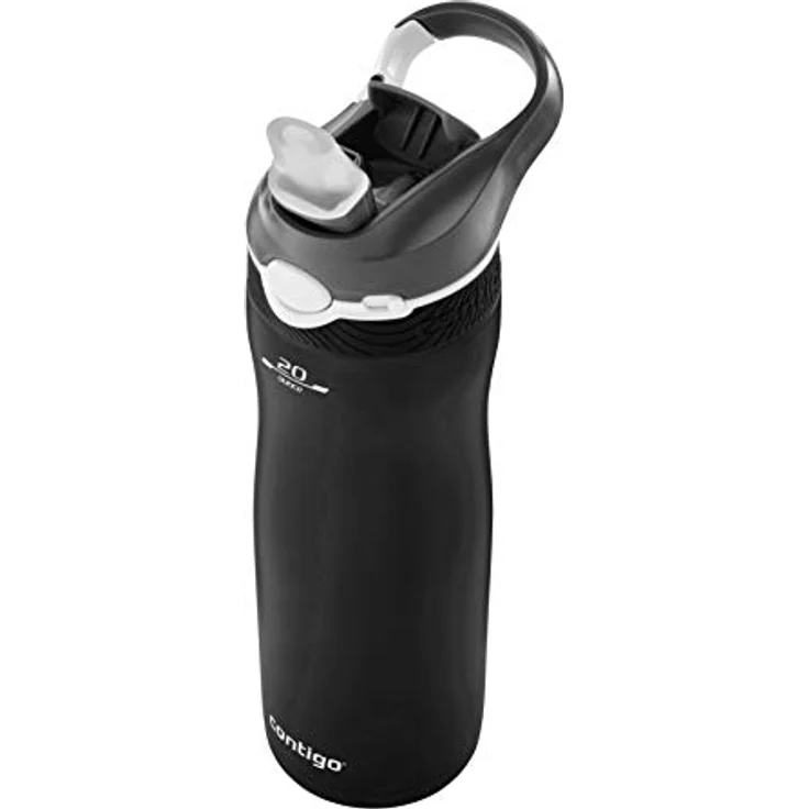 Contigo Ashland Chill Trinkflasche mit Strohhalm, große BPA-freie Edelstahl Wasserflasche, Thermosflasche auslaufsicher, hält Getränke bis zu 24h kühl; für Sport, Fahrrad, Joggen, Wandern, 590 ml – Bild 5