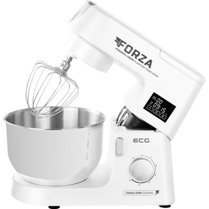 ECG FORZA 5500 Giorno Bianco, Küchenmaschine, Weiss – Bild 3