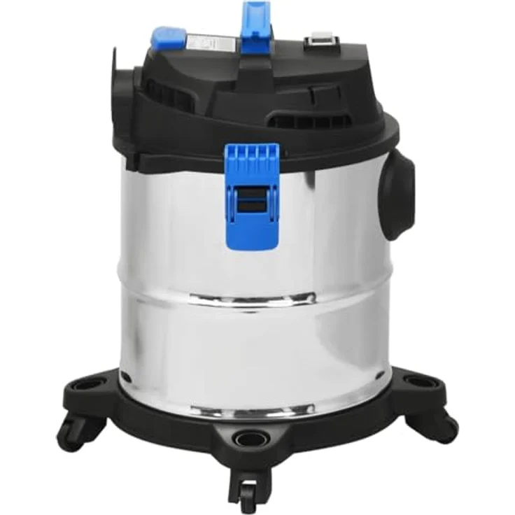 vidaXL Nass- und Trockensauger 1200 W 20 L Silbern, 3-in-1-Funktion, flexibles Design – Bild 5