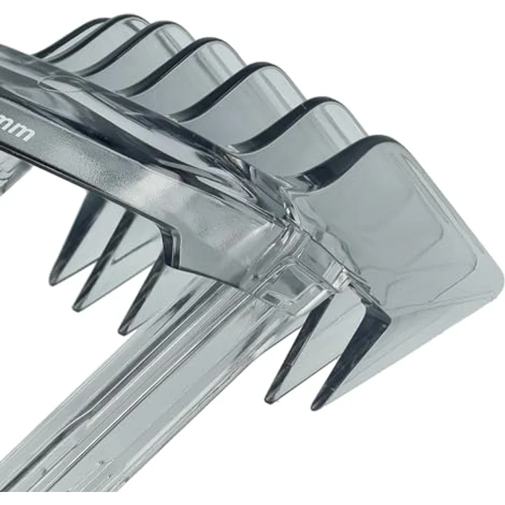 vhbw Kammaufsatz 16 - 28 mm, Ersatz für Philips 422203633, 422203633291, Grau-Transparent für Haarschneider und Bartschneider – Bild 6