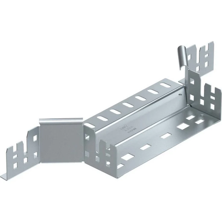 OBO BETTERMANN Anbau-Abzweigstück 60x200mm RAAM 620 FS, Kabelrinnen-Zubehör mit integriertem Verbinder und schraubenloser Installation