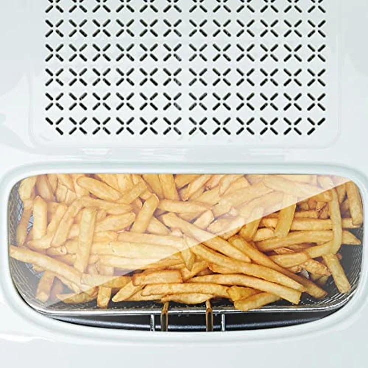 alpina Fritteuse mit Deckel – Fritteuse – 1800 Watt – 2,5 Liter – bis 190 °C – weiß – Bild 3