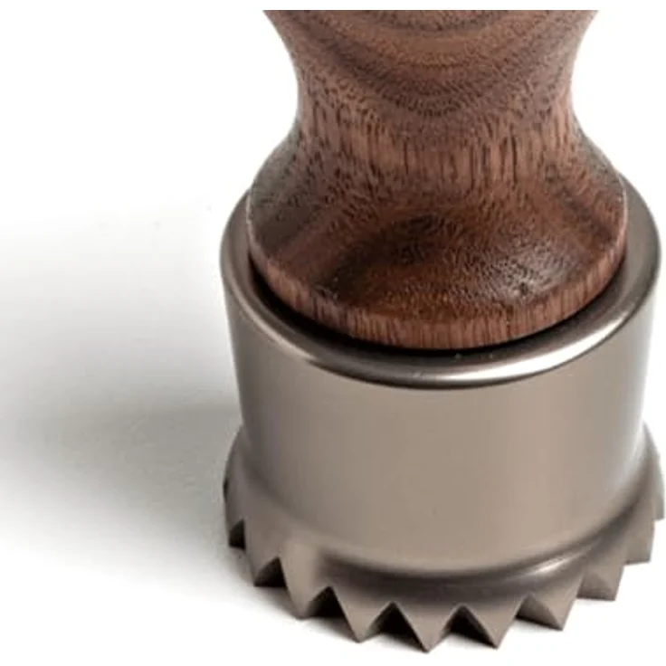 Marcato Ausstecher TONDO 65mm, gezackter Ravioli-Ausstecher aus Aluminium mit Walnussholzgriff – Bild 3