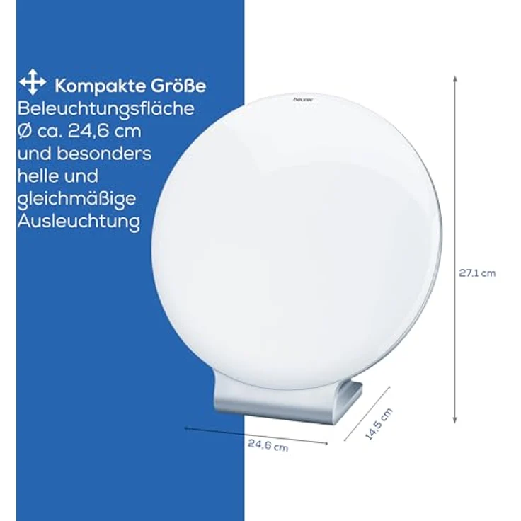 Beurer TL 50 Tageslichtlampe zur Simulation von Tageslicht, zertifiziertes Medizinprodukt für mehr Wohlbefinden – Bild 3