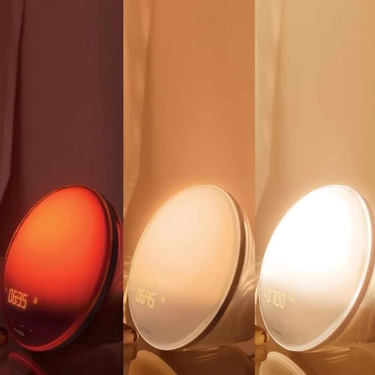 Philips Wake-up Light, Wecker HF3521/01 mit Lichttherapie und natürlichen Klängen, Dämmerungslicht – Bild 5