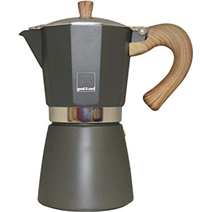 Gnali & Zani VEZ009-IND-GREY Espressokocher, Aluminium, grau – Bild 2