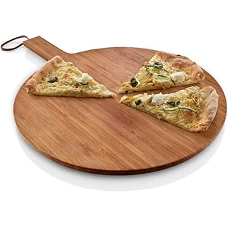 Eva Solo Schneidebrett Nordic Kitchen, FSC-zertifiziertes Bambusbrett, 35 cm x 46 cm, braun mit Lederriemen – Bild 5