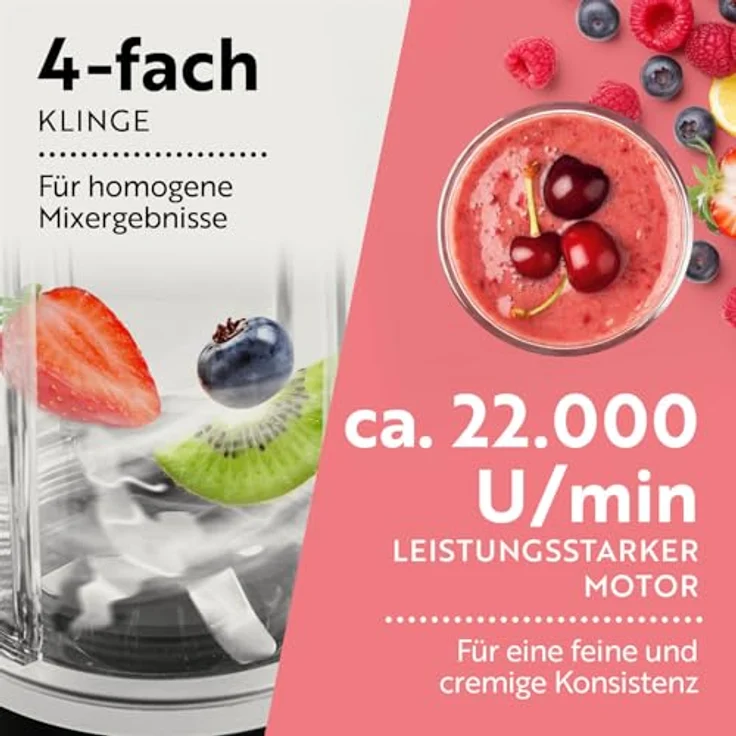 GOURMETmaxx Nutrition Mixer Deluxe 11 TLG – Bild 6