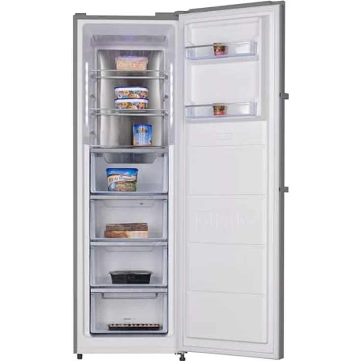 SCHOEPF GS282DIX Gefrierschrank 185 cm, Edelstahl, 282 L, No-Frost Technologie, leiser Betrieb mit 38 dB, energieeffizient 199 kWh/Jahr, Schnellgefrierfunktion – Bild 3