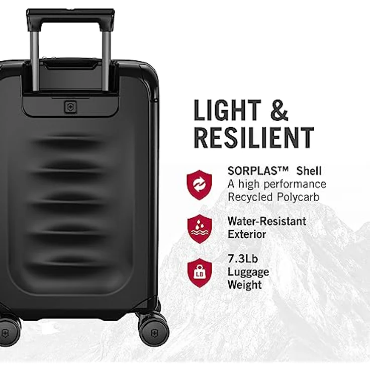 Victorinox Spectra 3.0, Exp. Frequent Flyer Carry-On, Handgepäckkoffer, Trolley, leicht, Damen/Herren, 23 x 35 x 55 cm, Schwarz – Bild 3