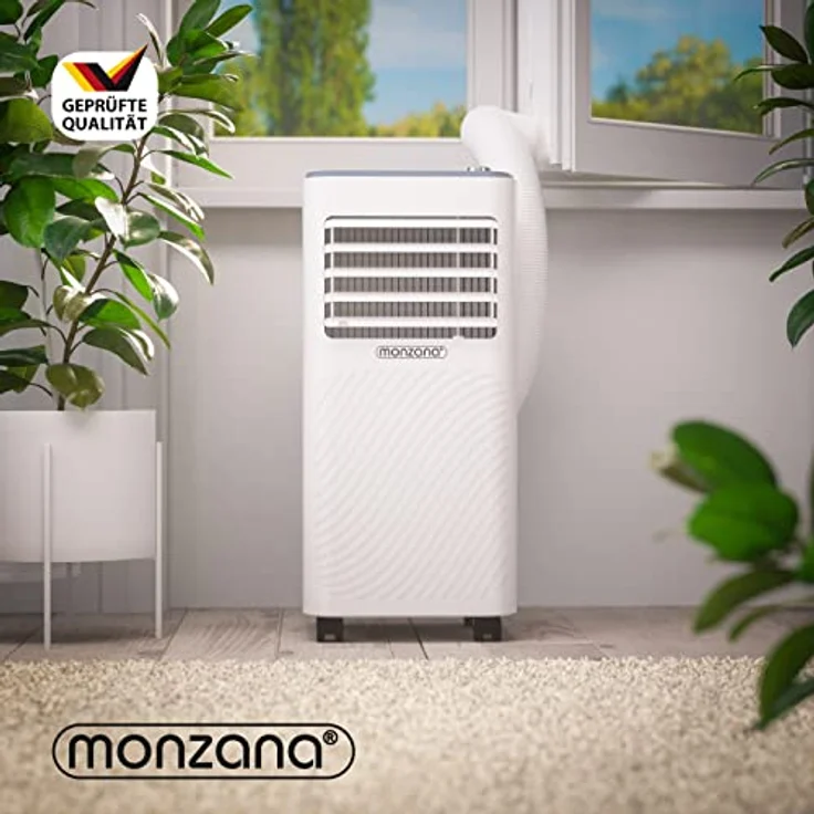 Monzana® MZKA2600 Klimaanlage, mobile 9000 BTU 4in1 mit WiFi App, Luftentfeuchter, Fernbedienung, für Räume bis 30qm – Bild 2