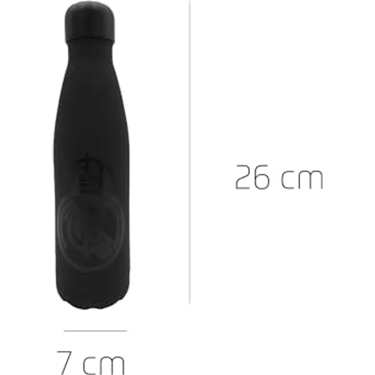CYP Brands Real Madrid Edelstahl-Wasserflasche, 550 ml, luftdichter Verschluss, offizielles Produkt mit mattem Wappen-Druck – Bild 4