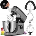 Zeegma Küchenmaschine PLANEET MIX, 1800W, 5L Schüssel, 8 Betriebsmodi, mit Touchscreen, Silikonpads und Anti-Rutsch-Pads