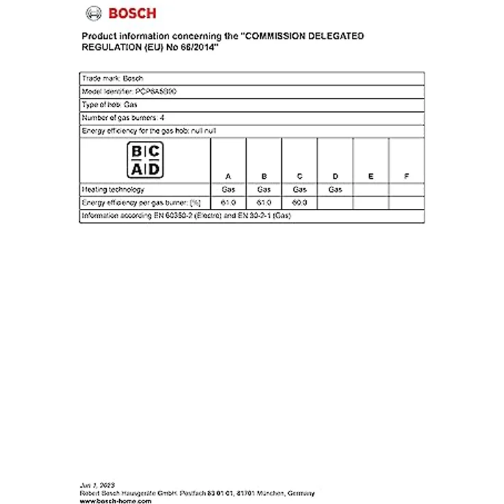 Bosch PCP6A5B90, Kochfeld, Autark ja, Betriebsart Gas – Bild 8