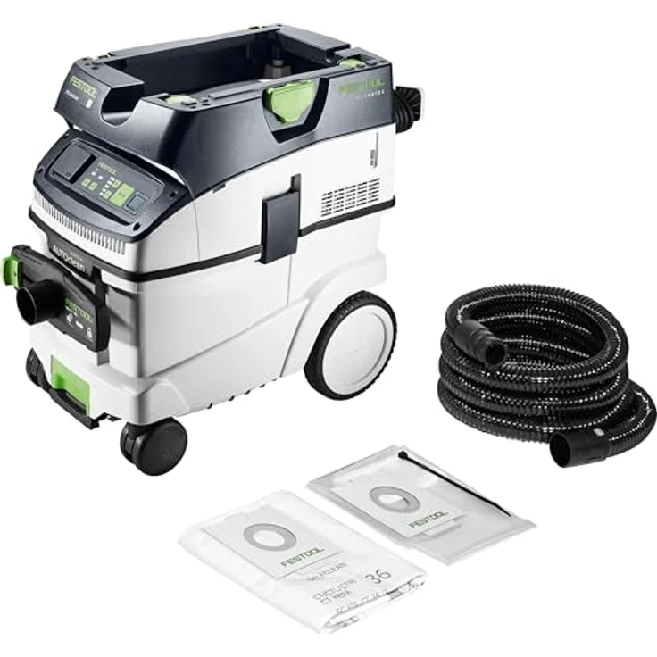 Festool Absaugmobil CLEANTEC CTL 36 Ei AC-LHS, Bodenstaubsauger mit automatischer Abreinigung, Festool Blau – Bild 1