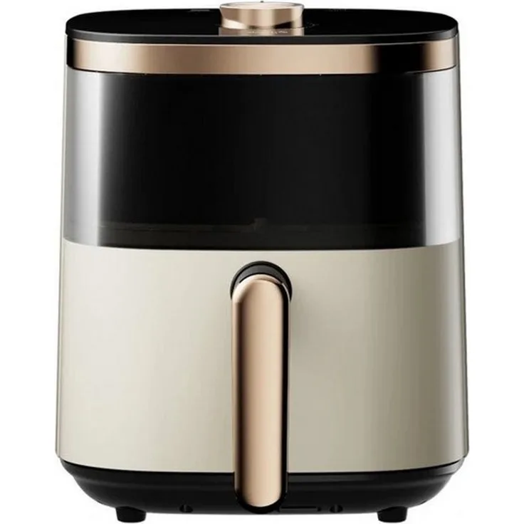 Deerma DEM-KZ30W Heißluftfritteuse, 4 Liter, 1300 W, 360°-Heißluftzirkulation, weiß