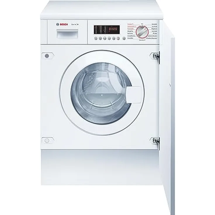 Bosch Hausgeräte WKD28543 Serie 6 Einbau-Waschtrockner, 7 kg Waschen und 4 kg Trocknen, 1400 UpM, Beladungsmenge 7/4 kg, Auto Dry: optimale Trocknung, Sportswear-Programm, Schnell/Mix leise