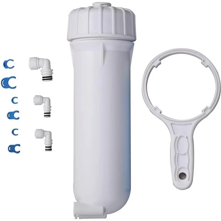 HUINING RO Membrangehäuse 3012, Trinkwasserfiltergehäuse mit Schnellanschlüssen 3/8" & 1/4", für 200-500 GPD Systeme, lebensmittelechtes Material, chemikalienresistent
